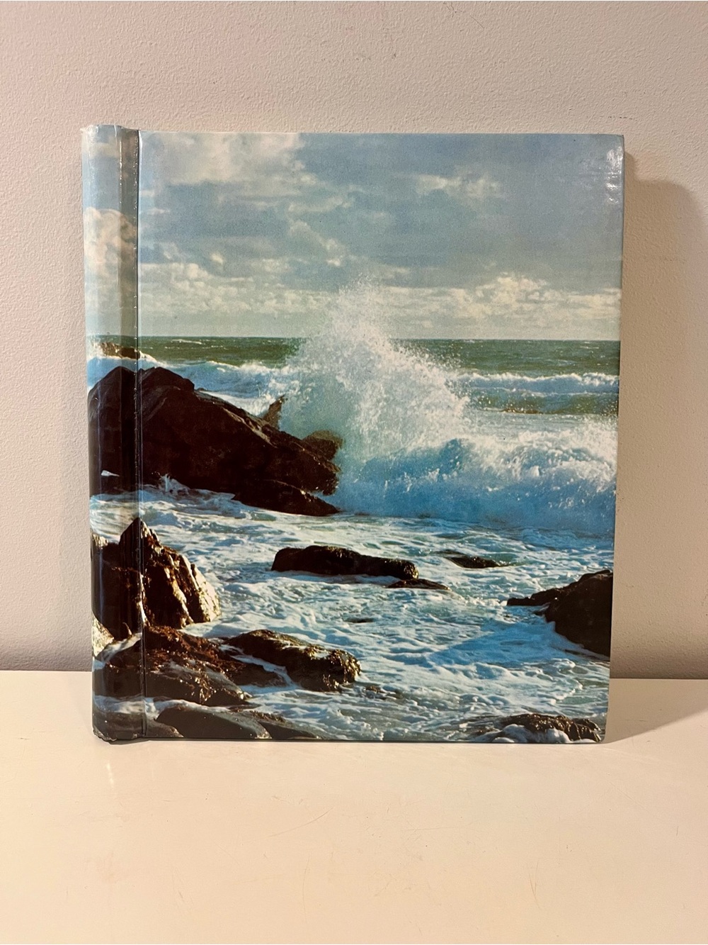 Vintage Magnetic Photo Album with Seascape Cover Self Adhesive Pages